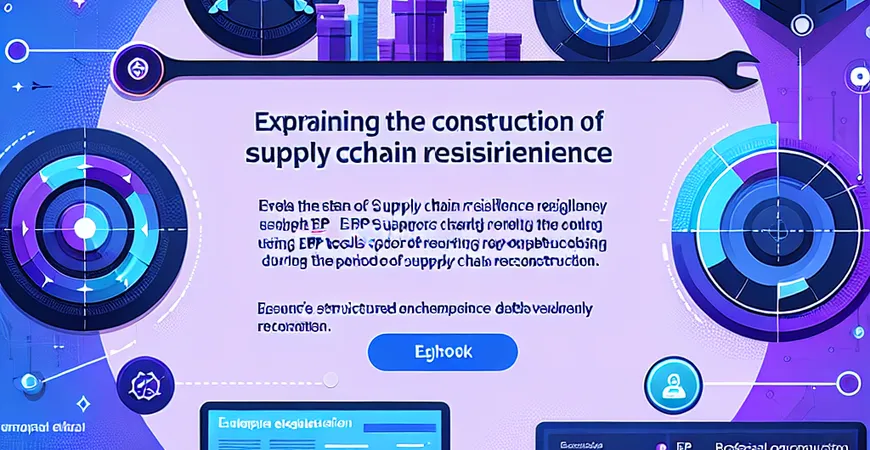  供应链重构时期，ERP工具的供应链韧性建设方案  